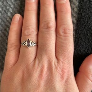 sterling silver amethyst ring